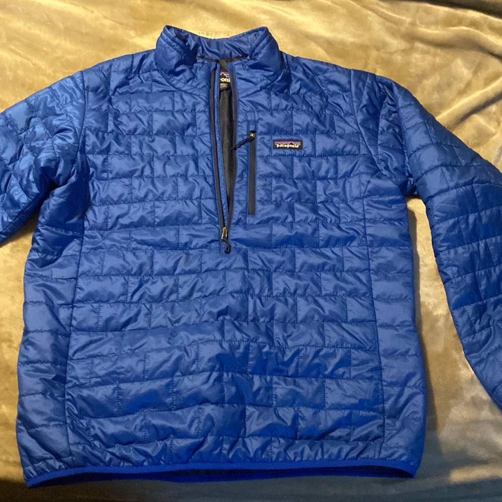 Patagonia Men’s Nano Puff Pullover Electron Blue Size L